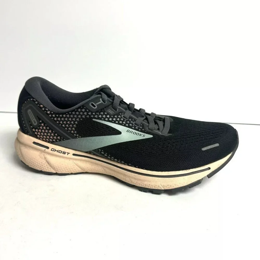Brooks Womens Ghost 14 Running Shoe Black Size 8.5 M